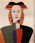 Kasimir Malevich The Girl-s hair with comb oil